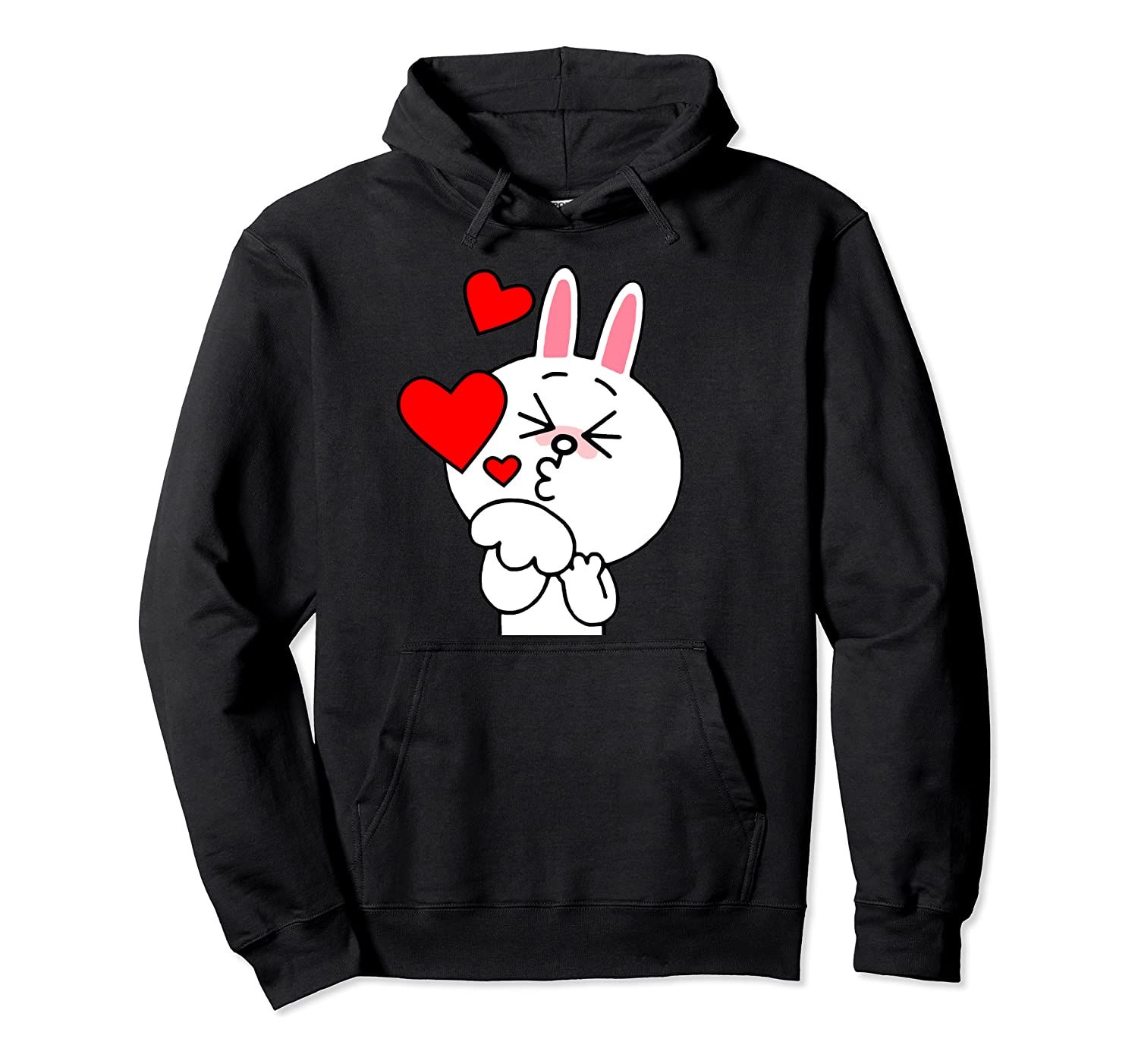 Cute cony bunny rabbit brown bear lover blowing kisses kiss Pullover Hoodie, T-Shirt, Sweatshirt