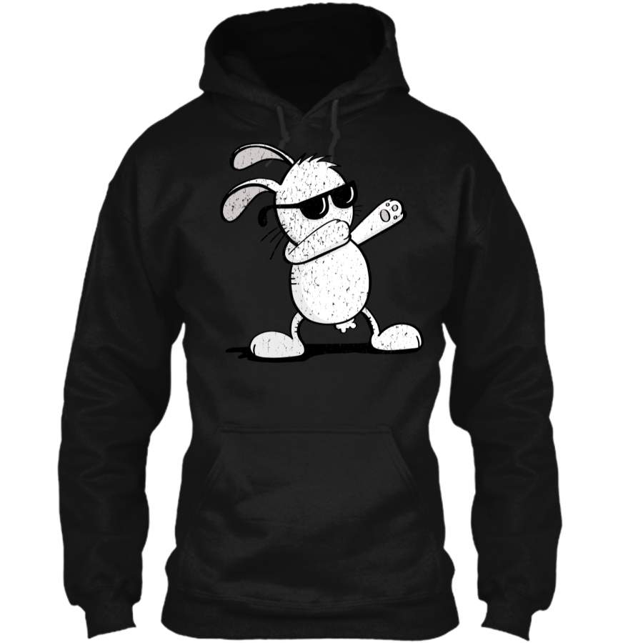 Dabbing Easter Bunny Boys Vintage T Shirt Dab Dance Pullover Hoodie 8 oz