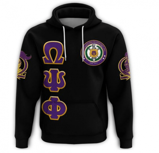 Omega Psi Phi 1911 Crest Brotherhoods Ques All Over Print Shirt For Men