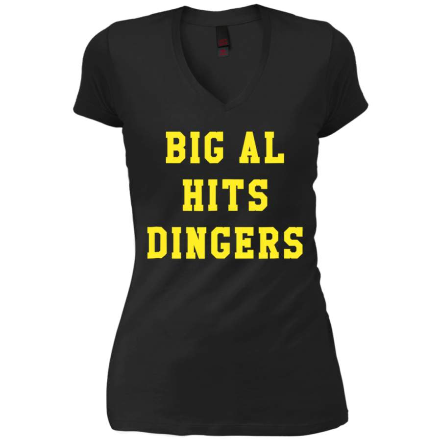 AGR Big Al Hits Dingers Ladies V-Neck