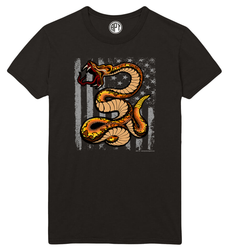 Don’T Tread On Me With Snake Flag Printed T-Shirt Tall