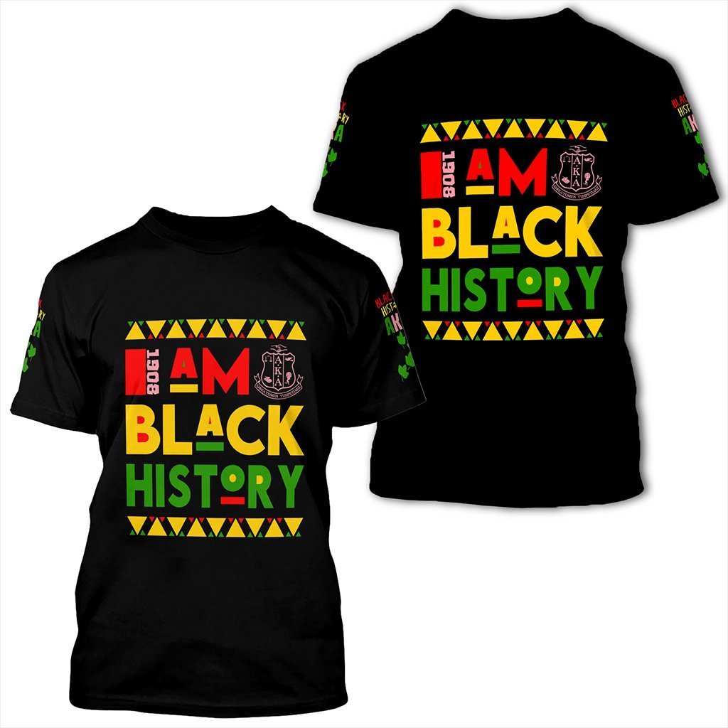 Greeklife T-Shirt – Black History Alpha Kappa Alpha Tee