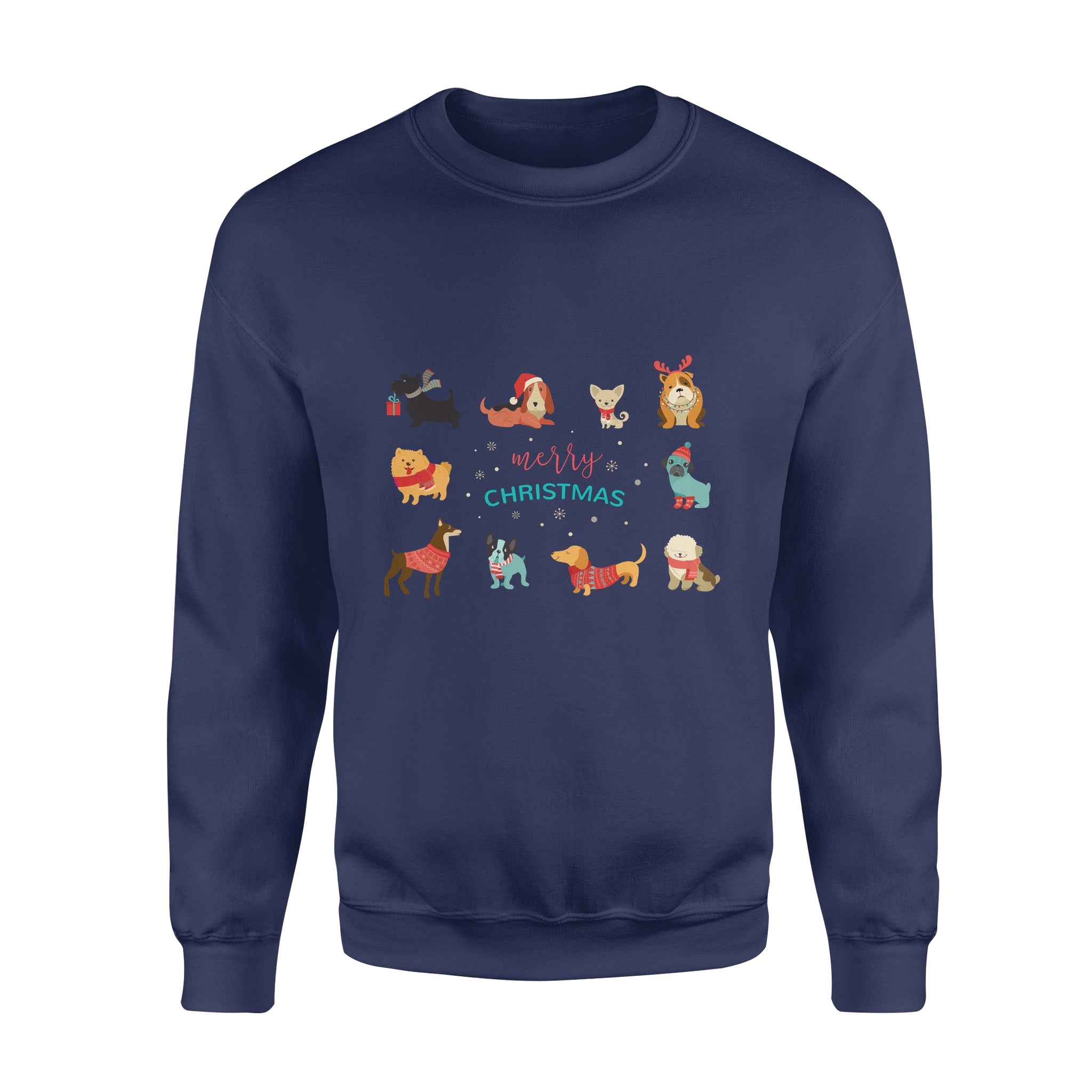 Puppy’s Merry Christmas – Standard Crew Neck Sweatshirt