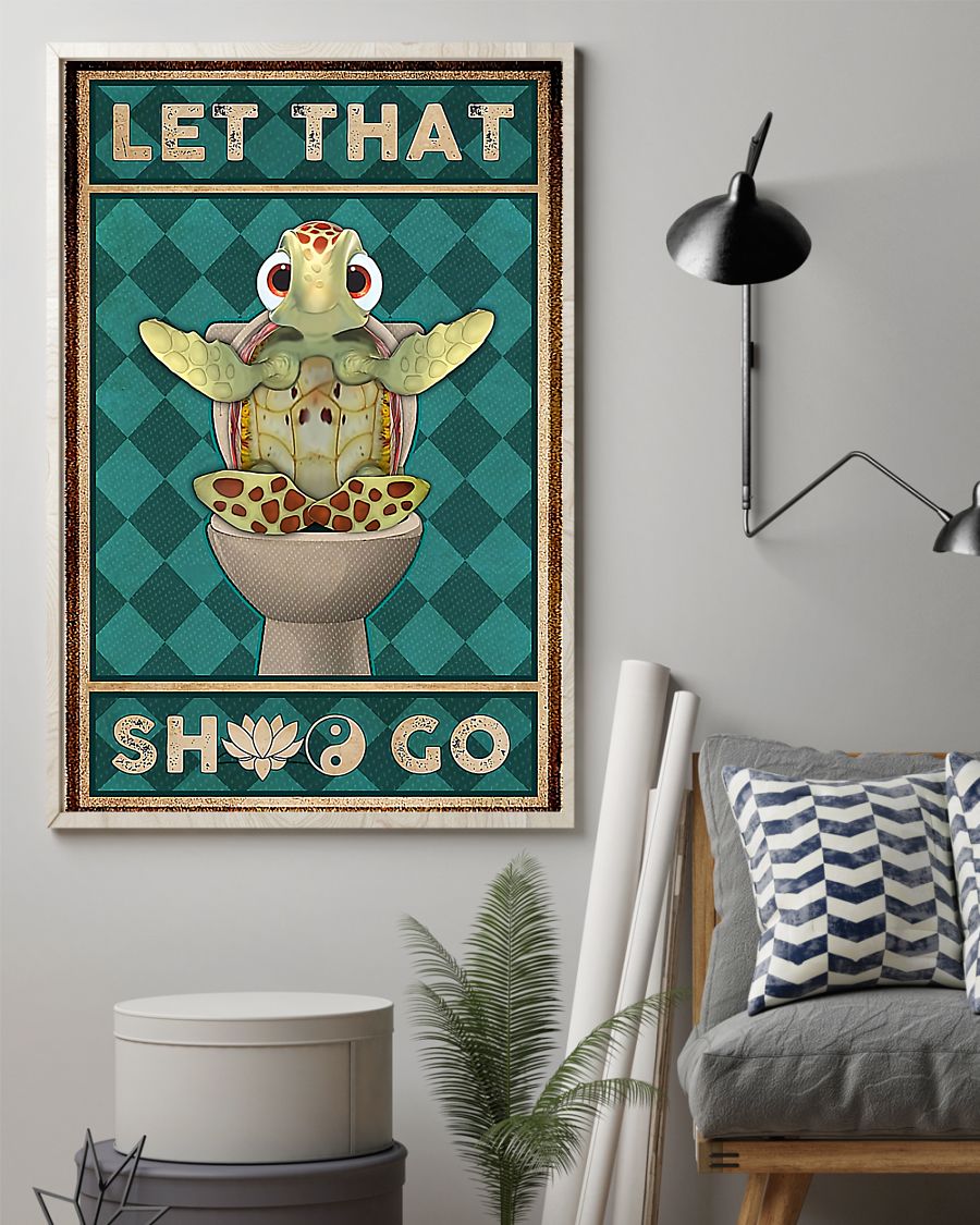 Let That Turtle Vertical Canvas And Poster | Wall Decor Visual Art