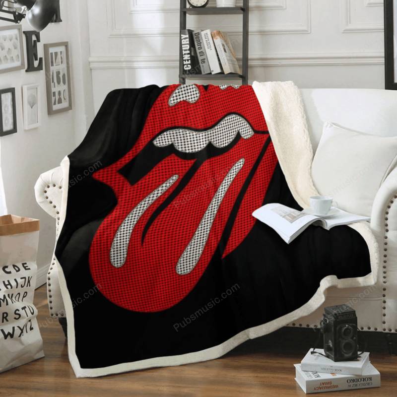 The Rolling Stones – Music Album Art For Fans Sherpa Fleece Blanket