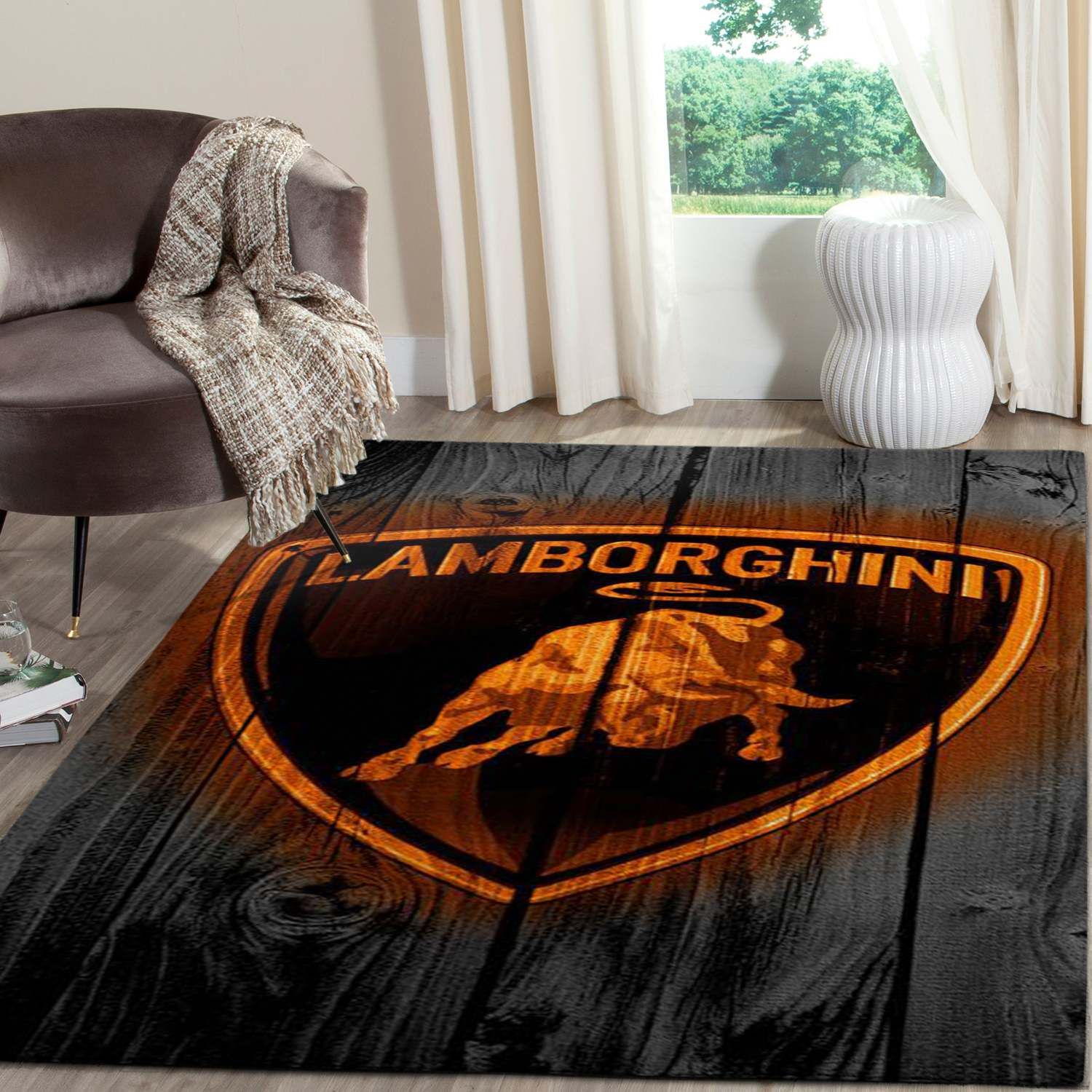 Lamborghini Logo SuperCars Area Rugs Living Room Carpet FN131209 Local Brands Floor Decor