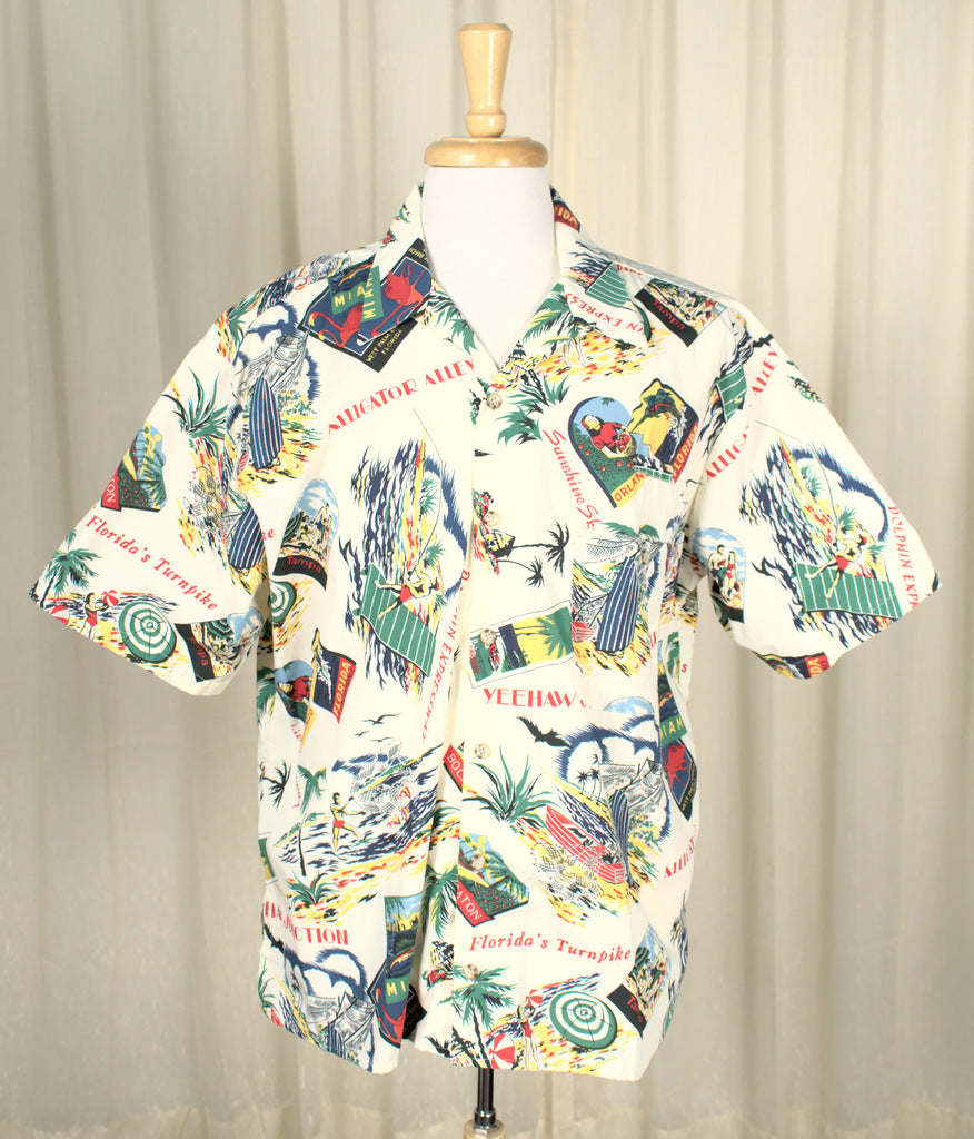 90s 1950s Vintage Florida Toll Shirt