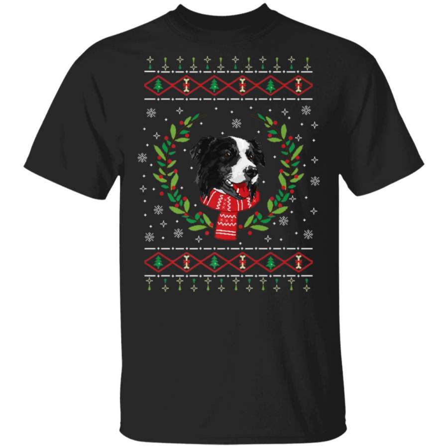 Border Collie Ugly Christmas Jumper T-Shirt, Sweater, Hoodie