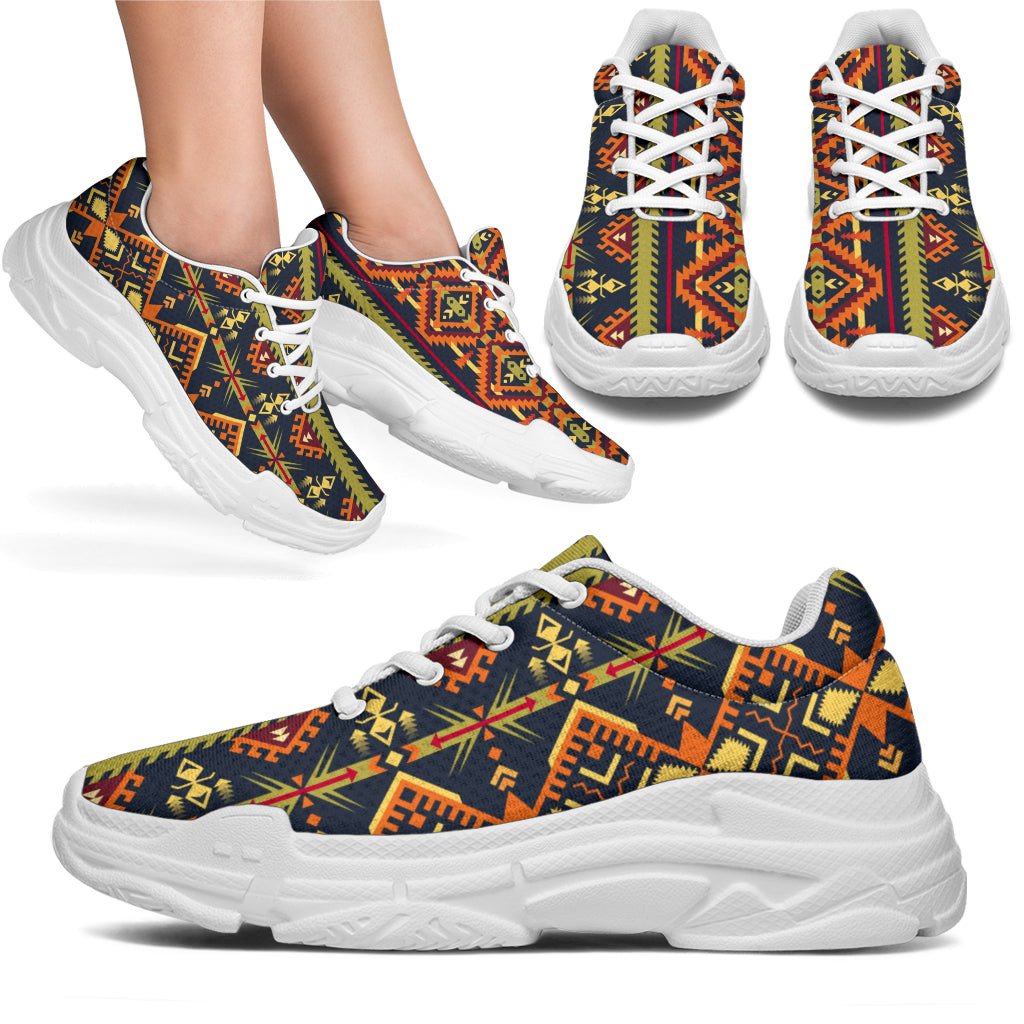 Kente Classic Design African Print Chunky Sneaker Art 902