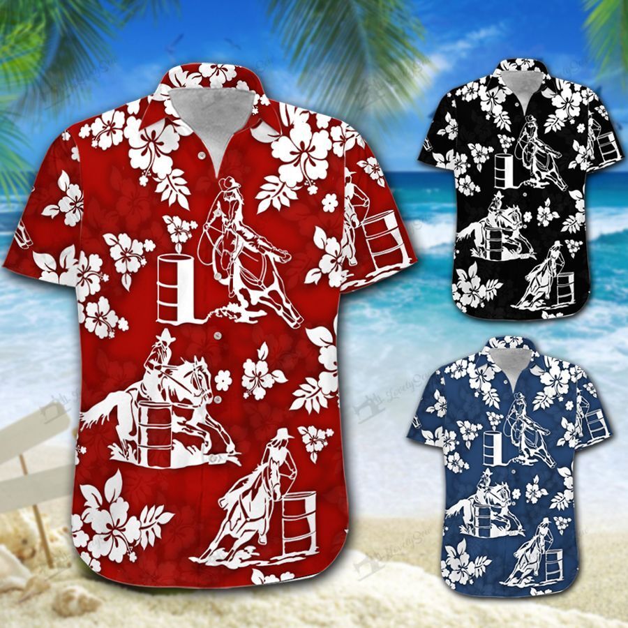 Barrel Racing Hawaiian Shirt Shorts Ha21035