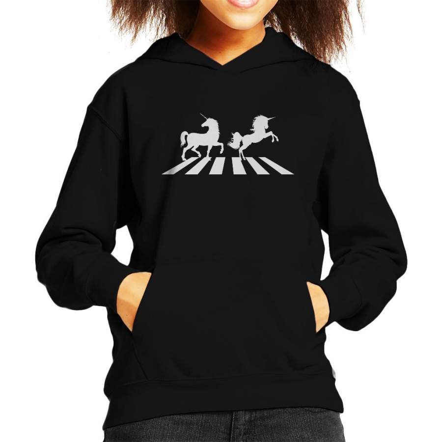 Unicorns Abbey Road Kid’s Hooded Sweatshirt