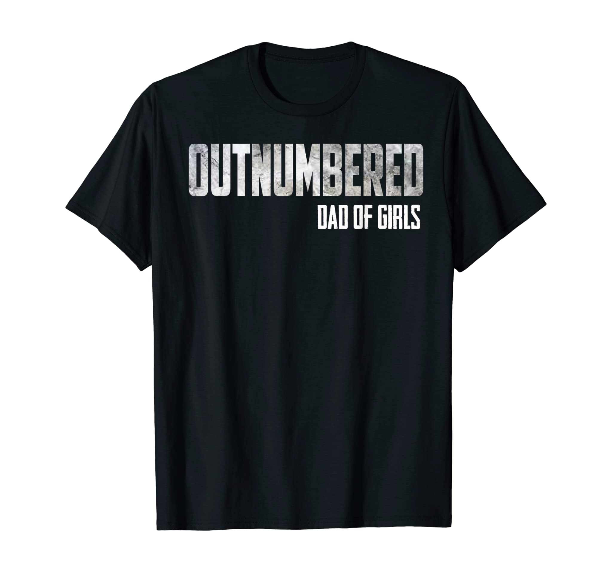 Mens Outnumbered Dad of Girls Shirt for Dads with Girls