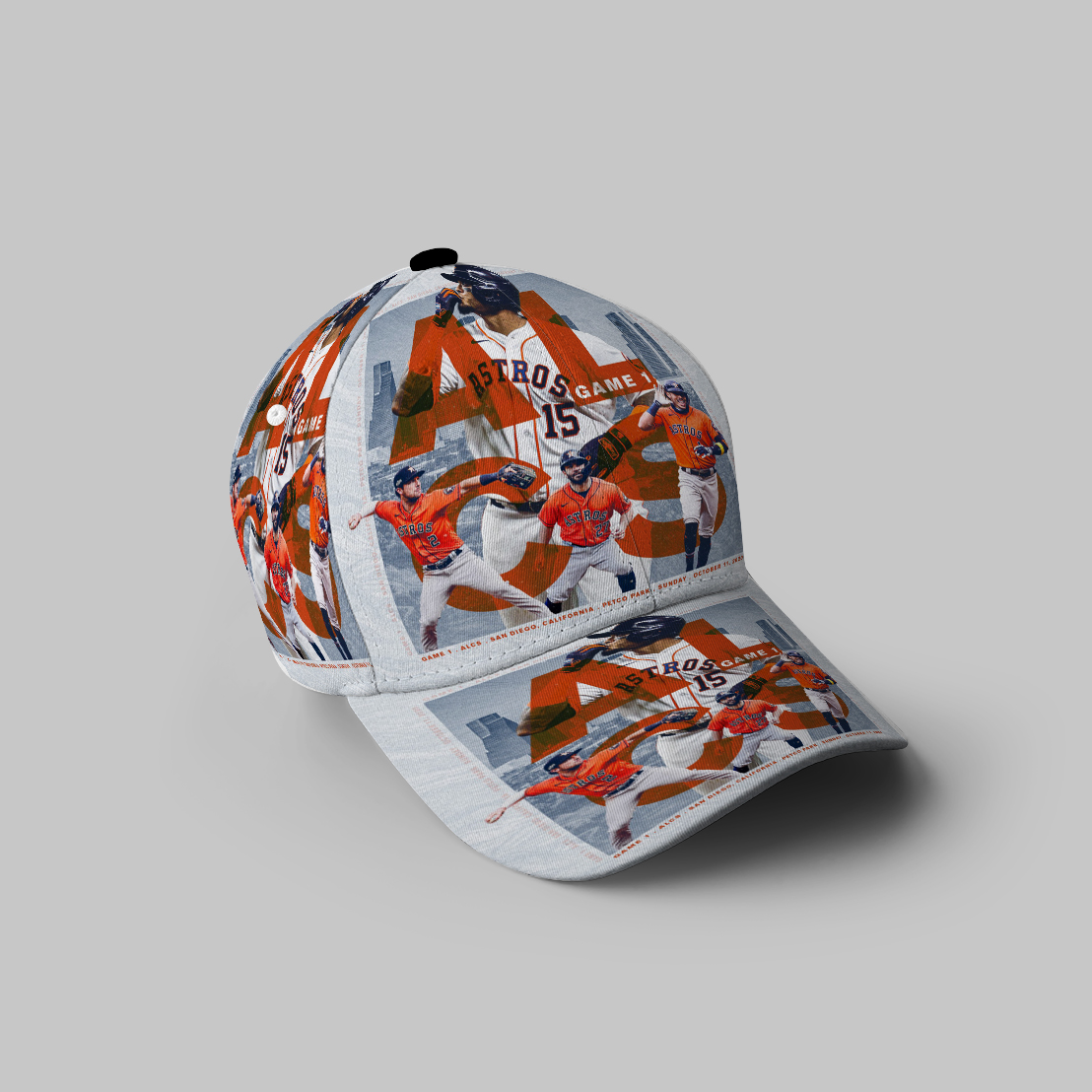 Houston Astros Team Alcs 3D Printing Baseball Cap Classic Hat