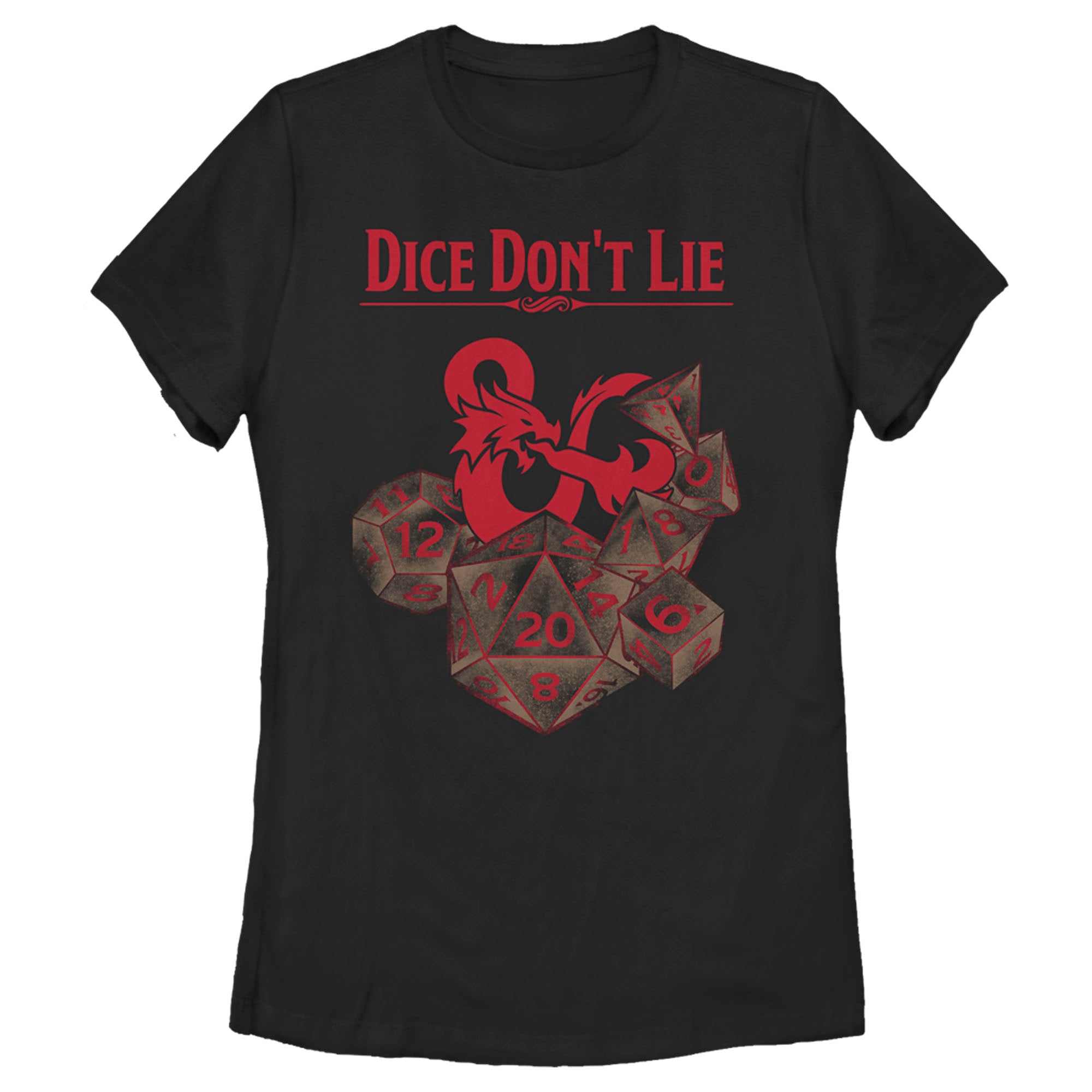 Women’S Dungeons & Dragons Dice Don’T Lie Logo T-Shirt