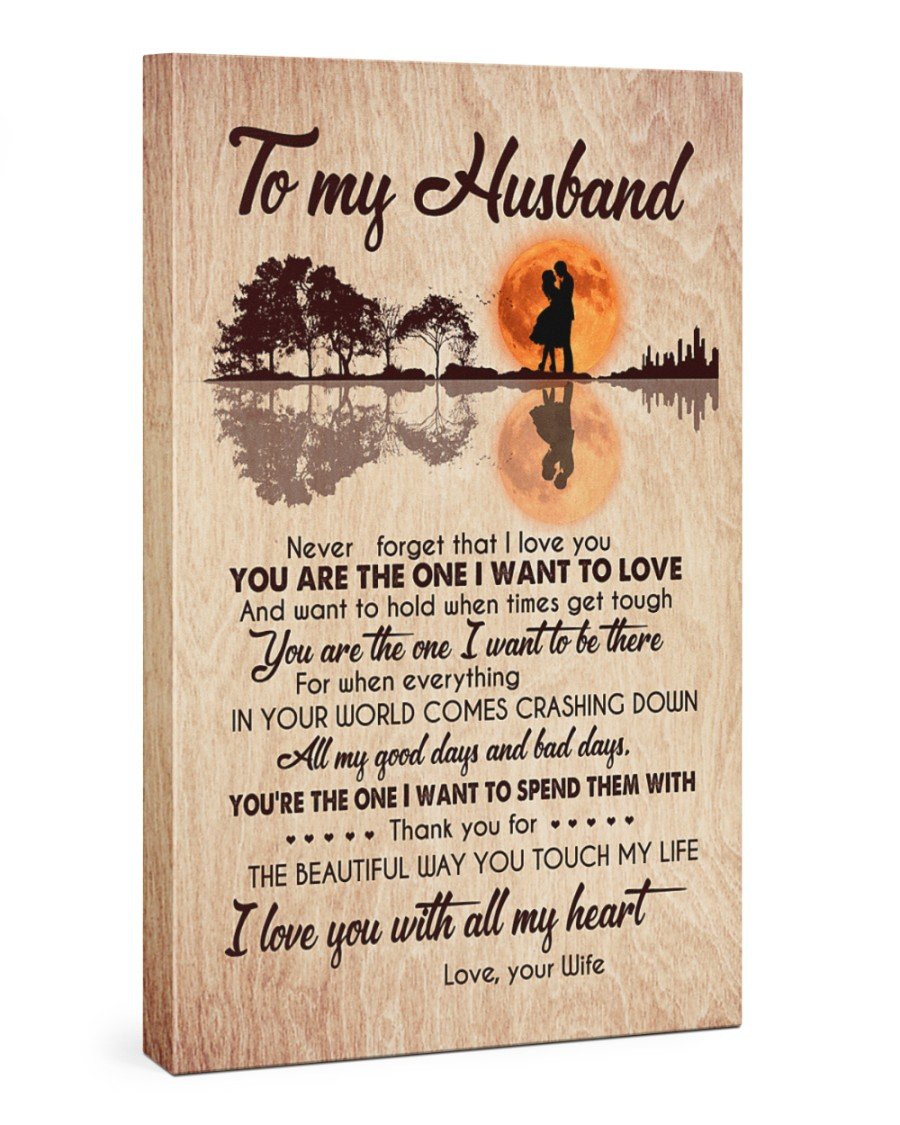 You Are The One Personalized Name Canvas Lovely Gift For Husband Poster Wall Art Home Decor