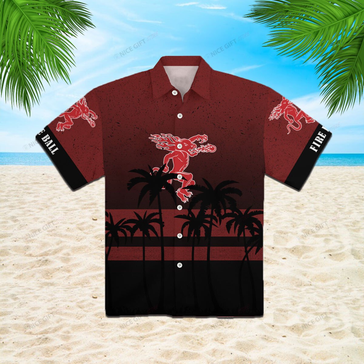 Fireball Cinnamon Whisky Hawaiian Shirt 3Hs-R7I1