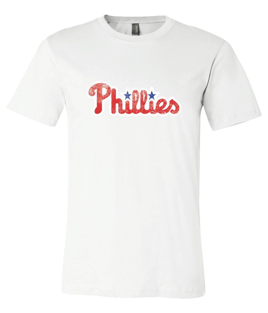 Philadelphia Phillies Text Logo Distressed Vintage Logo T-Shirt 6 Sizes S-3Xl!!