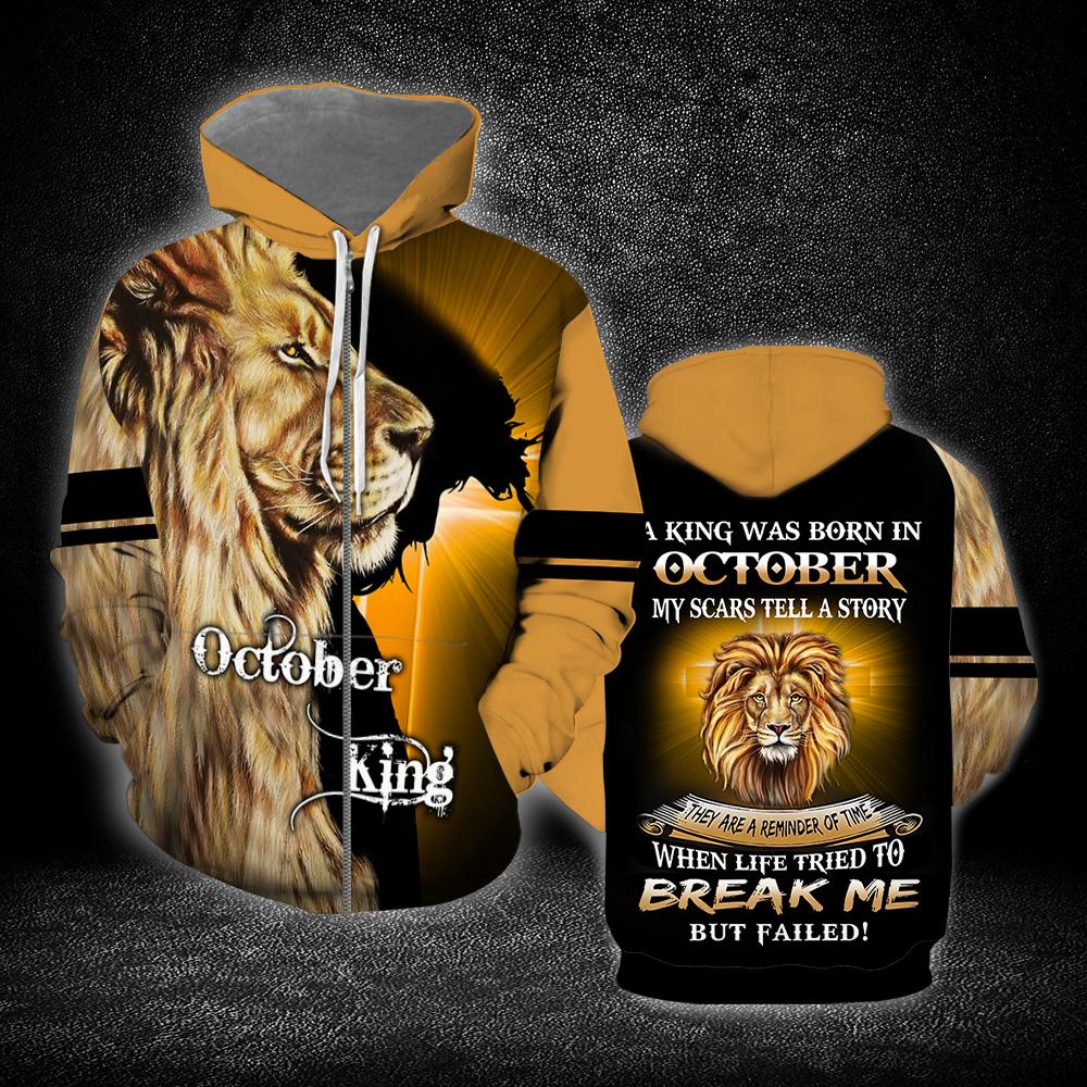 Tiger October King 3D All Over Print | For Men & Women | Adult | Ho5983