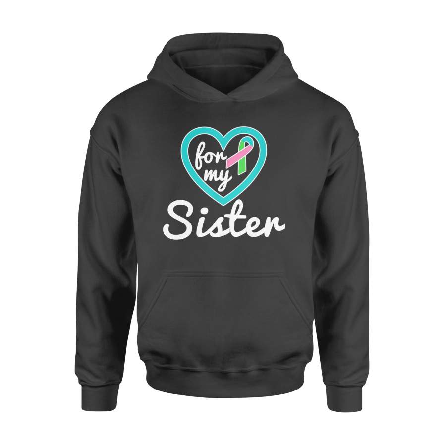 Metastatic Breast Cancer Shirt for Sister Ribbon Awareness – Standard Hoodie