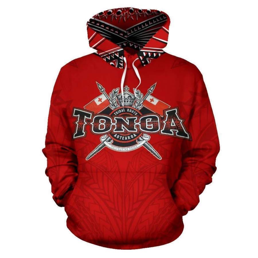 Tonga All Over Hoodie Red HC2907