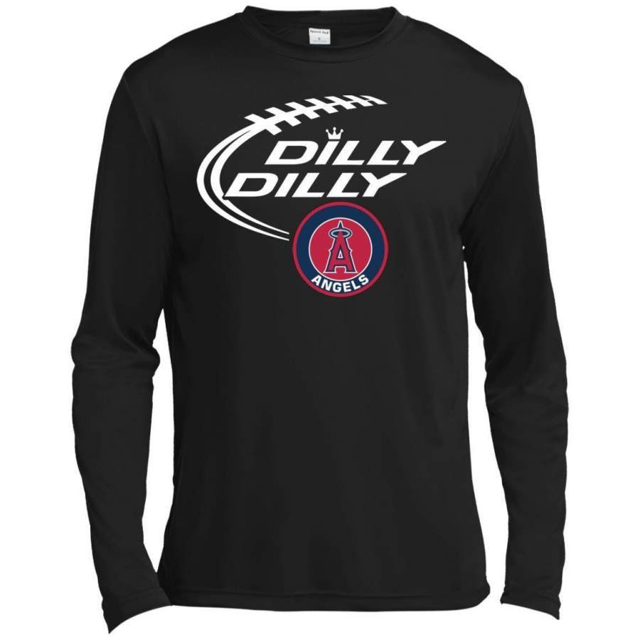 AGR Dilly Dilly Baseball Los Angeles Angels Sport Premium Long Sleeve T-shirt