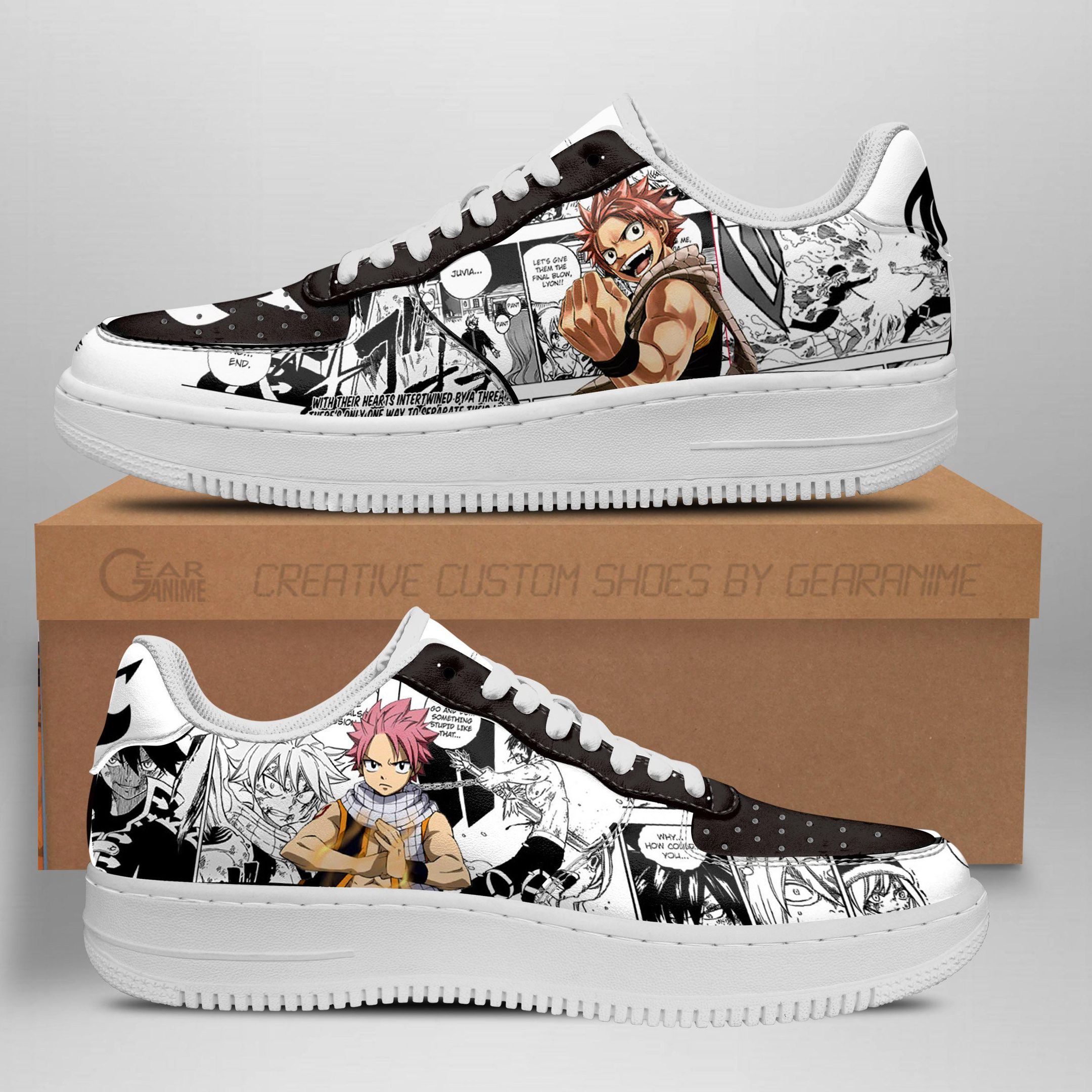 Fairy Tail Manga Idea Tt04 Air Force Shoes Sneakers Custom Anime