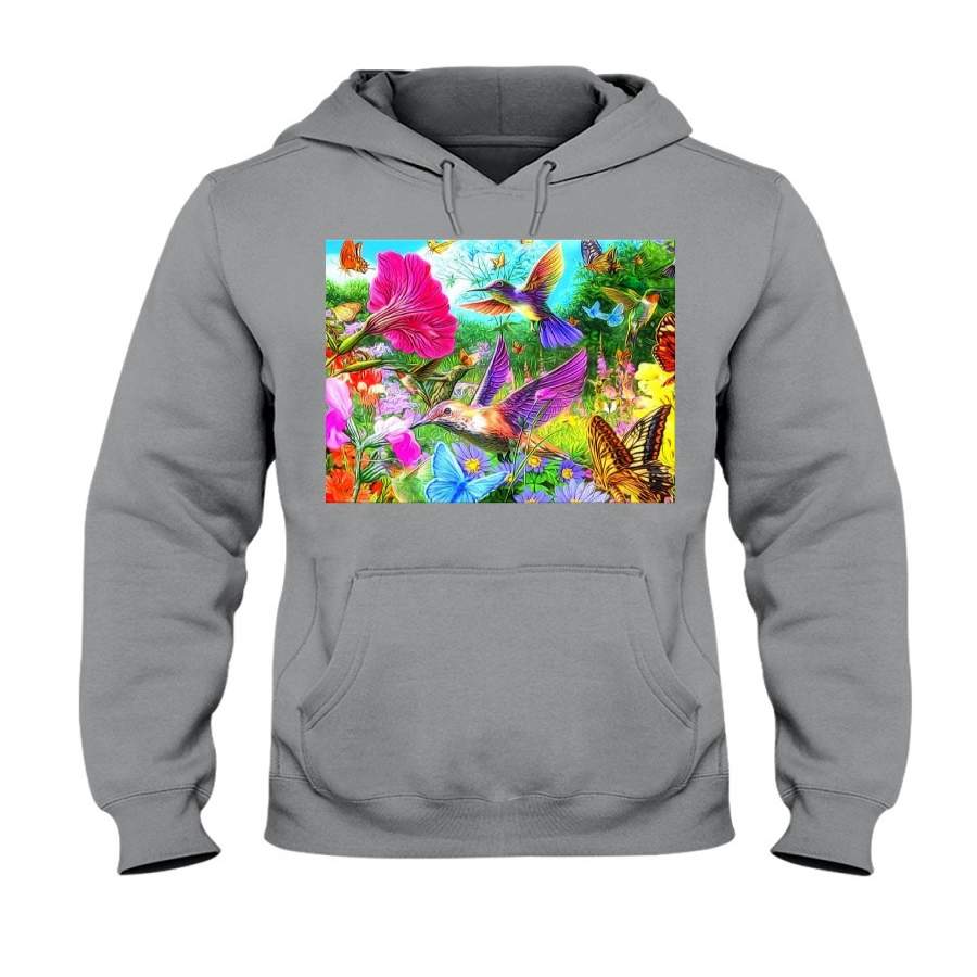 Colorful Humming Bird  Unique Custom Design For Animal Lovers Hoodie