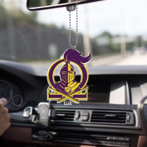 Omega Psi Phi 1911 Knight Omega Greek Letter Car Hanging Ornament