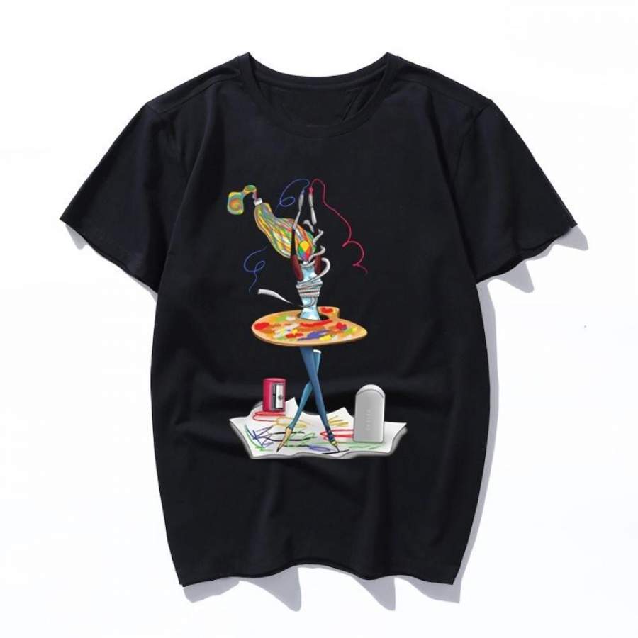 art and soul Funny T Shirt Women men Harajuku Cute T-shirt Print Tshirt Top Female