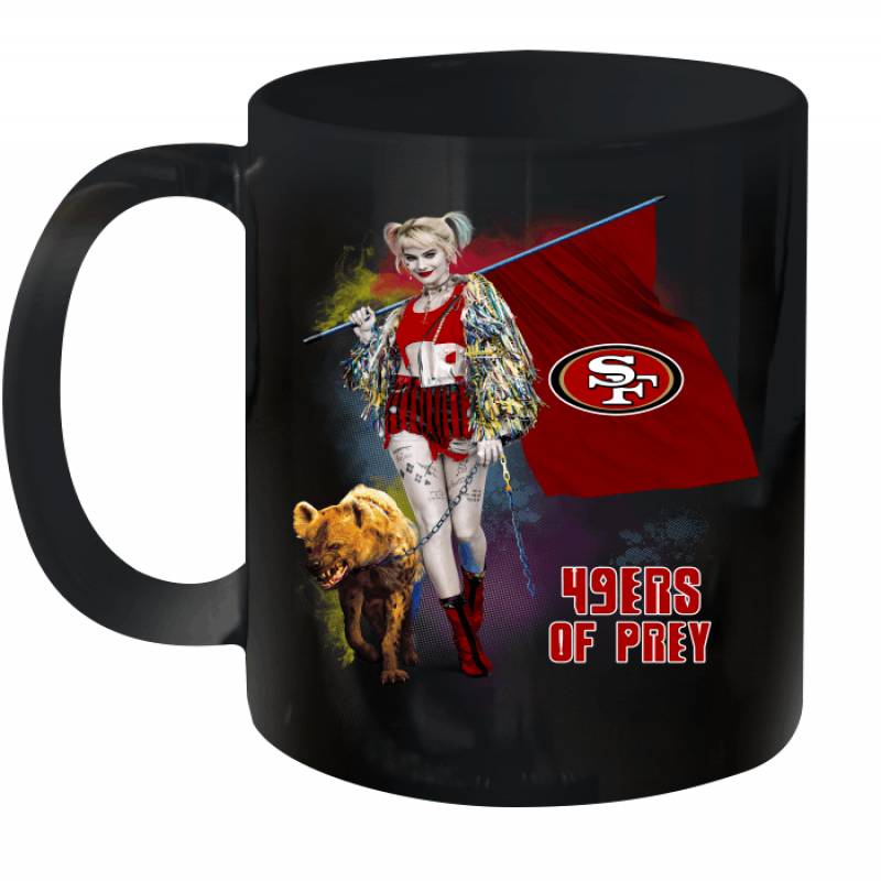 Harley Quinn flag San Francisco 49ers Of Prey Ceramic Mug 11oz