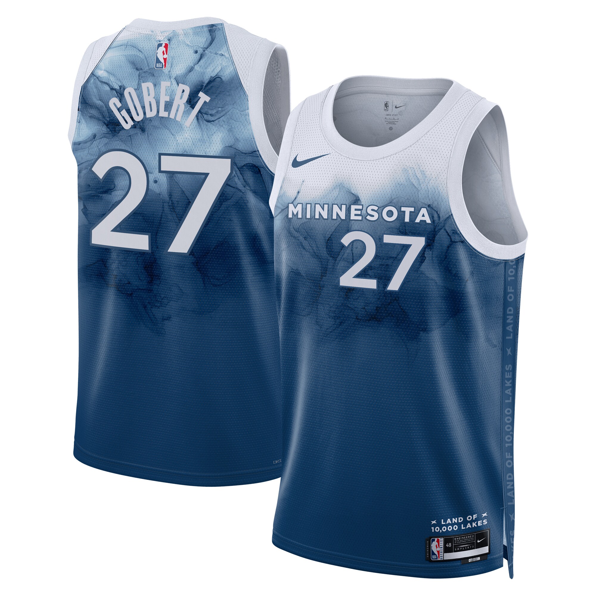 Minnesota Timberwolves City Edition Swingman Jersey 23 – Navy – Rudy Gobert – Unisex