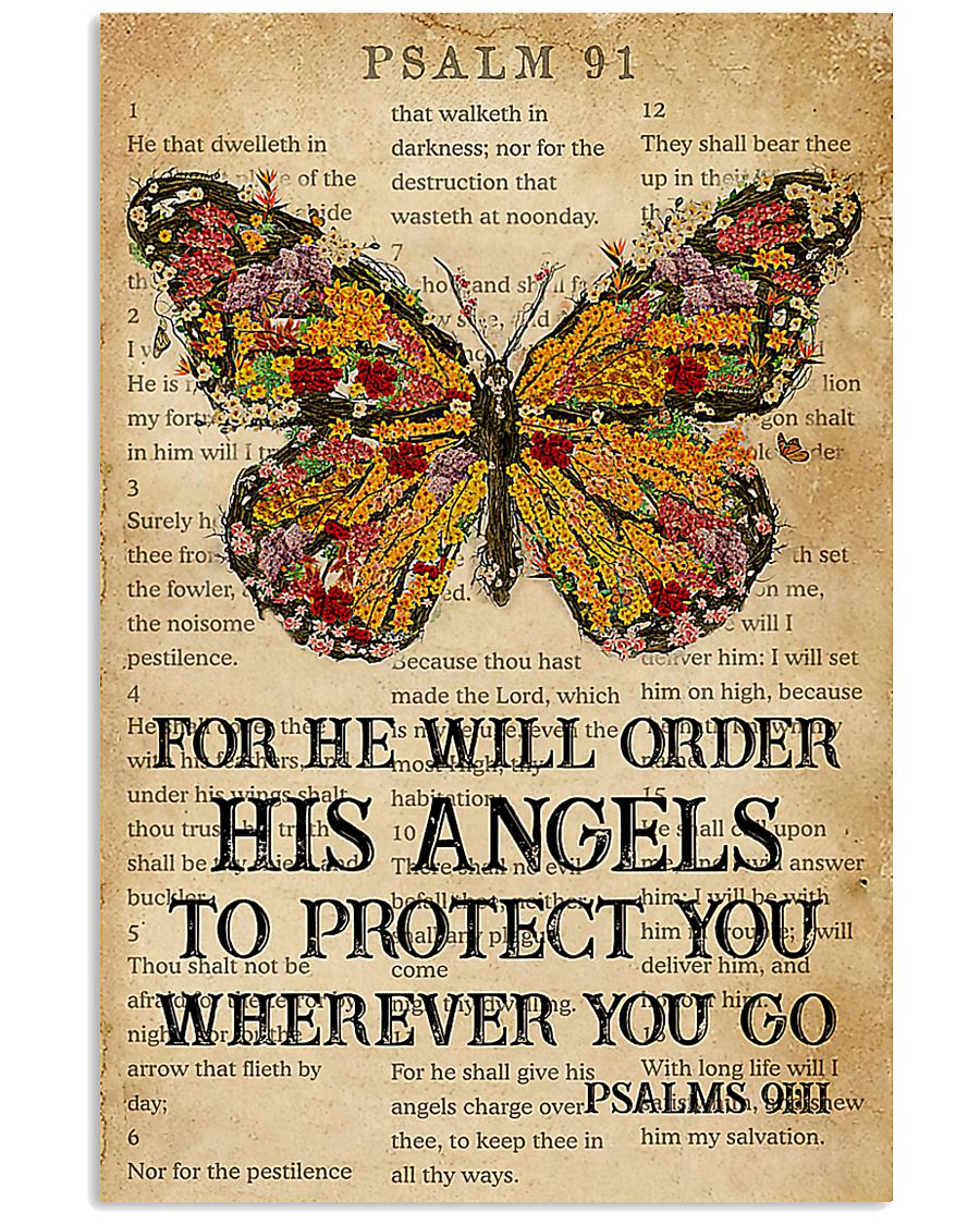 Butterfly Canvas Wall Art For He Will Order His Angels To Protect You Wherever You Go Canvas Wall Art, Home Decor