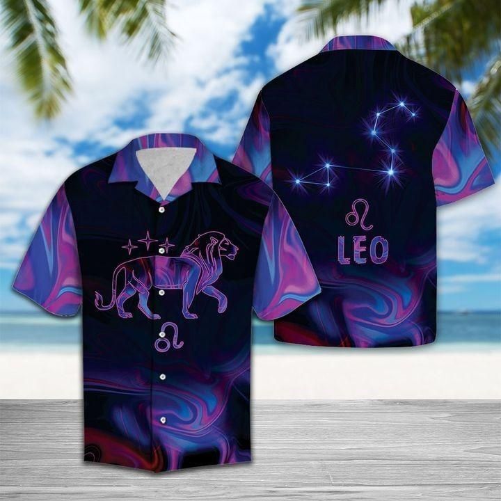 Amazing Leo Horoscope Hawaiian Shirt   Unisex   Full Size   Adult   Colorful   Hw1375