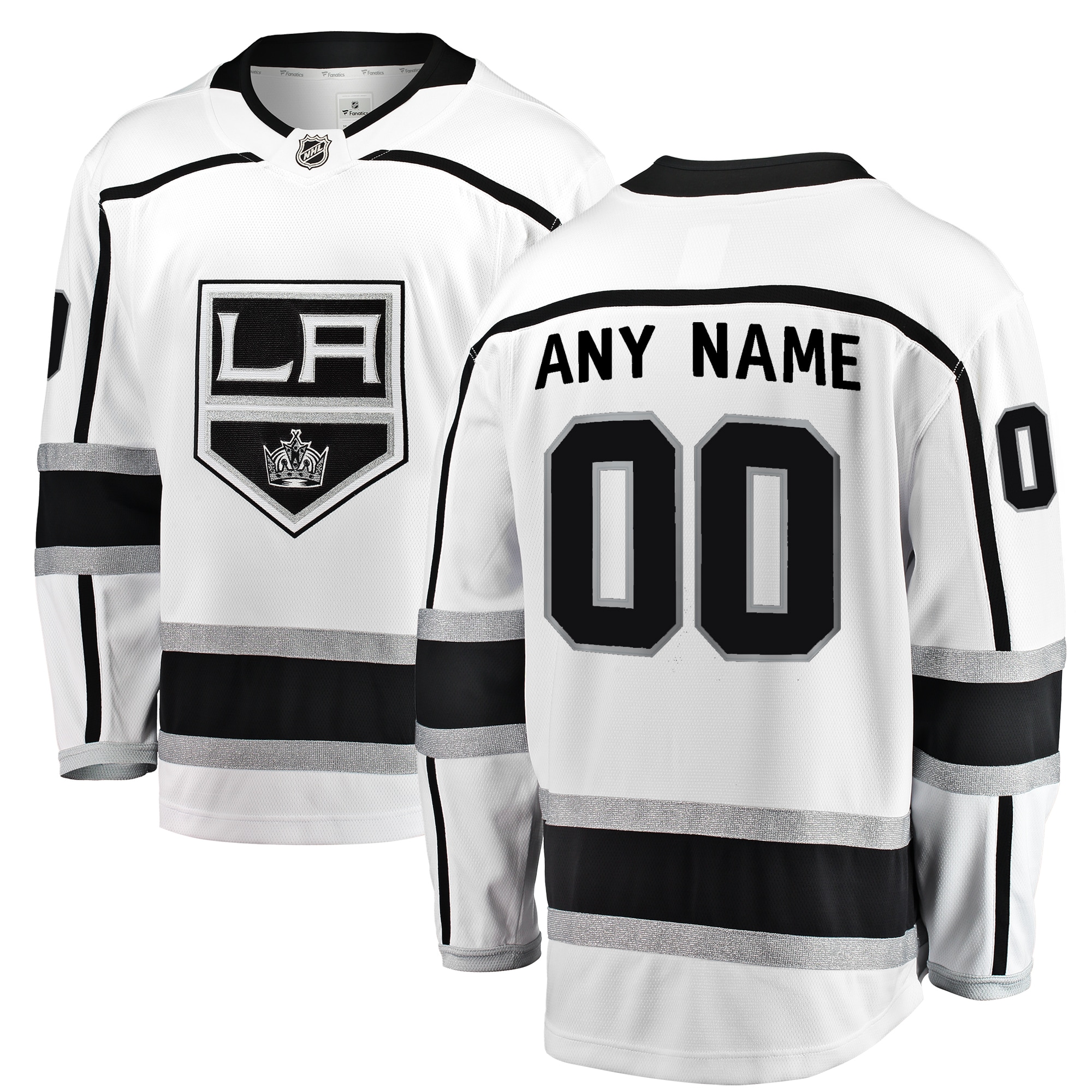 Los Angeles Kings Branded Away Breakaway Custom Jersey – White