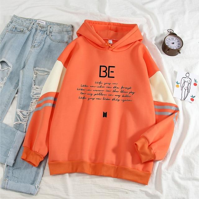 Womens Oversized Sweatshirt Spring Streetwear Bts Bangtan Boys Hope World Print Hoodies Pullover