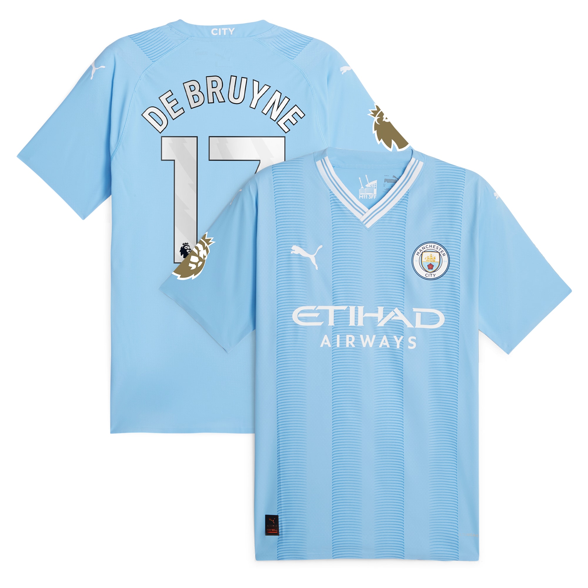 Kevin De Bruyne Manchester City 2023/24 Authentic Player Jersey – Sky Blue