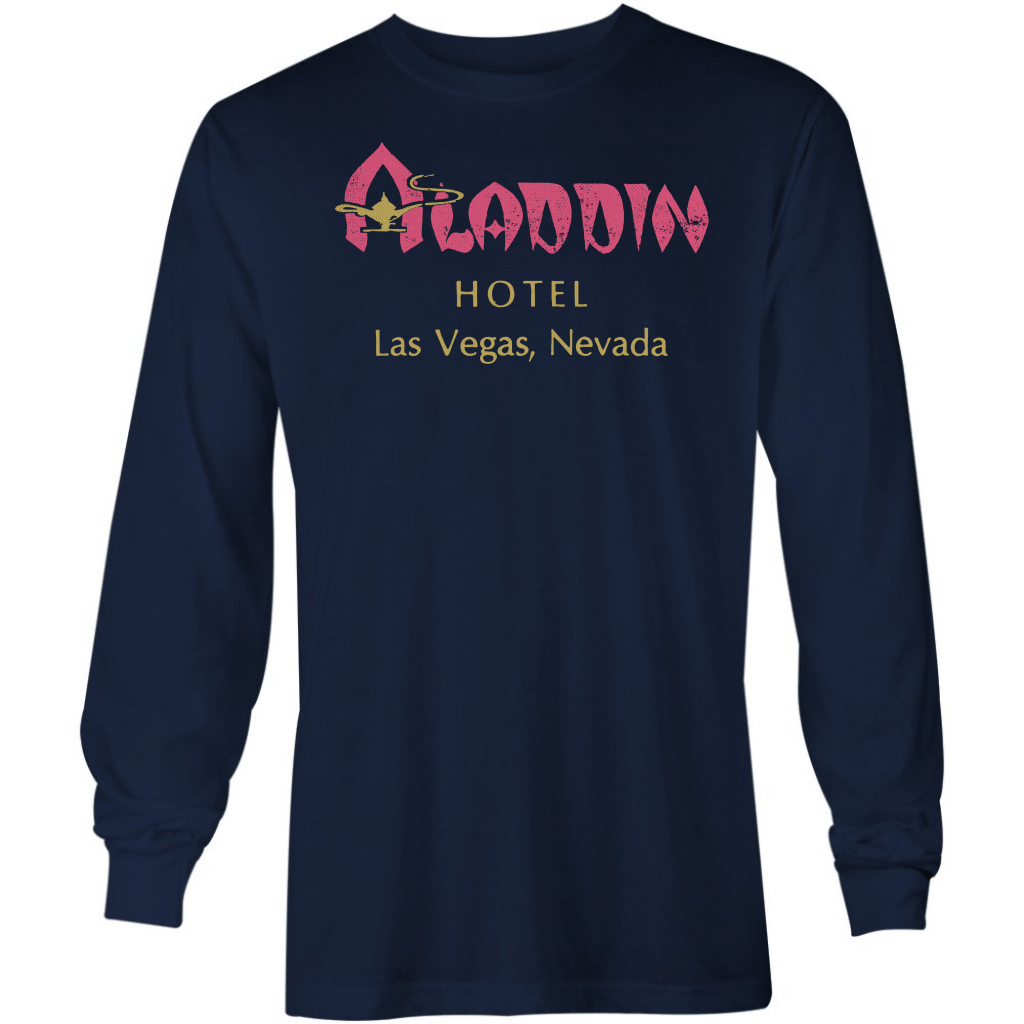 Aladdin Hotel – Vintage Las Vegas – Long Sleeve T-Shirt