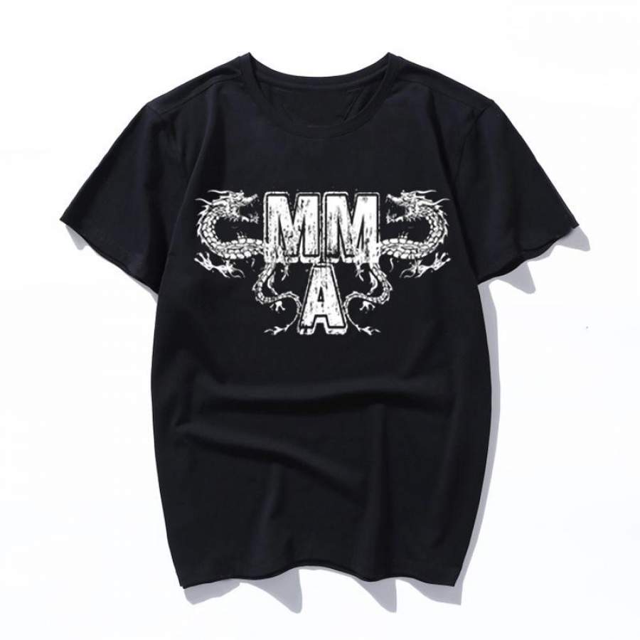 mma mixed martial arts Summer Casual Cartoon Funny Vintage Short Sleeve Women men Tees Loose Large Size Couple Harajuku T-Shirt