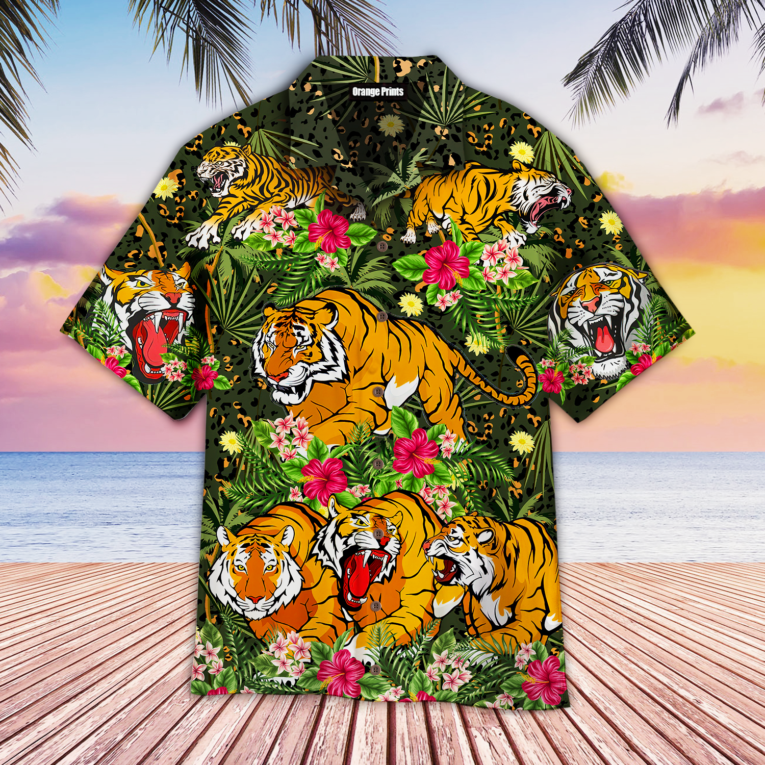 Tiger Tropical Hawaii Shirt For Men And Women Ha57881