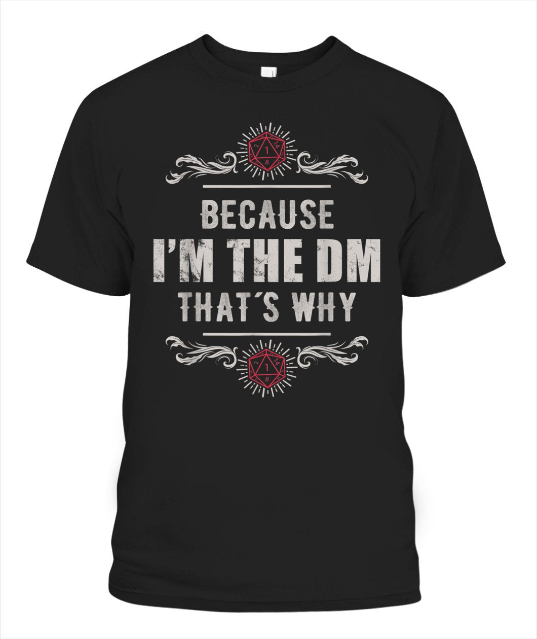 Because Im The Dm Funny Vintage Rpg Gift Customize Any Ideas, Personalized T-shirt, Hoodie Adult, Kid, Unisex