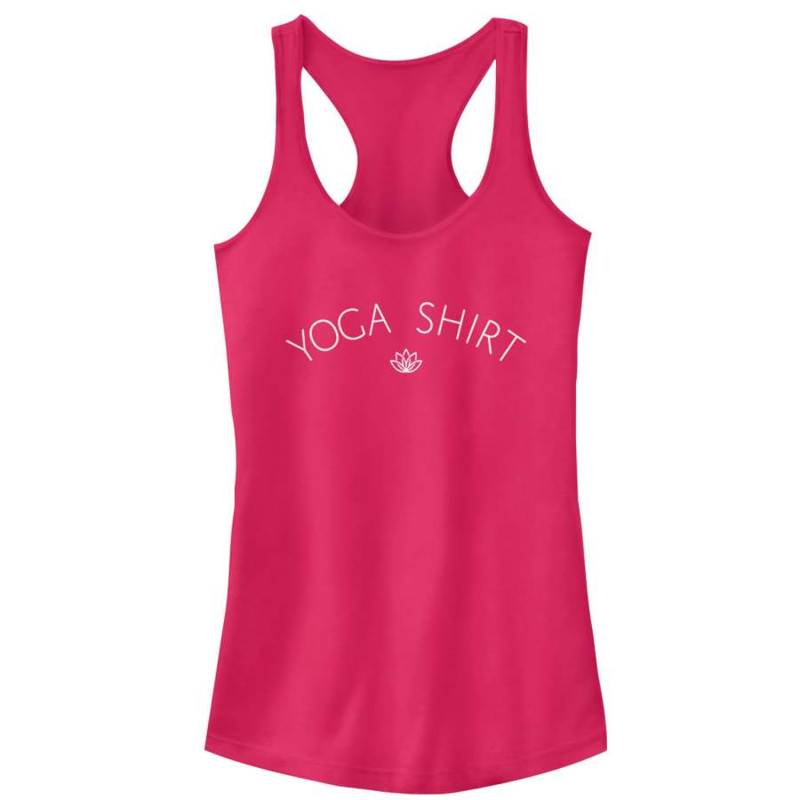 CHIN UP Junior’s Yoga Shirt Lotus Racerback Tank Top