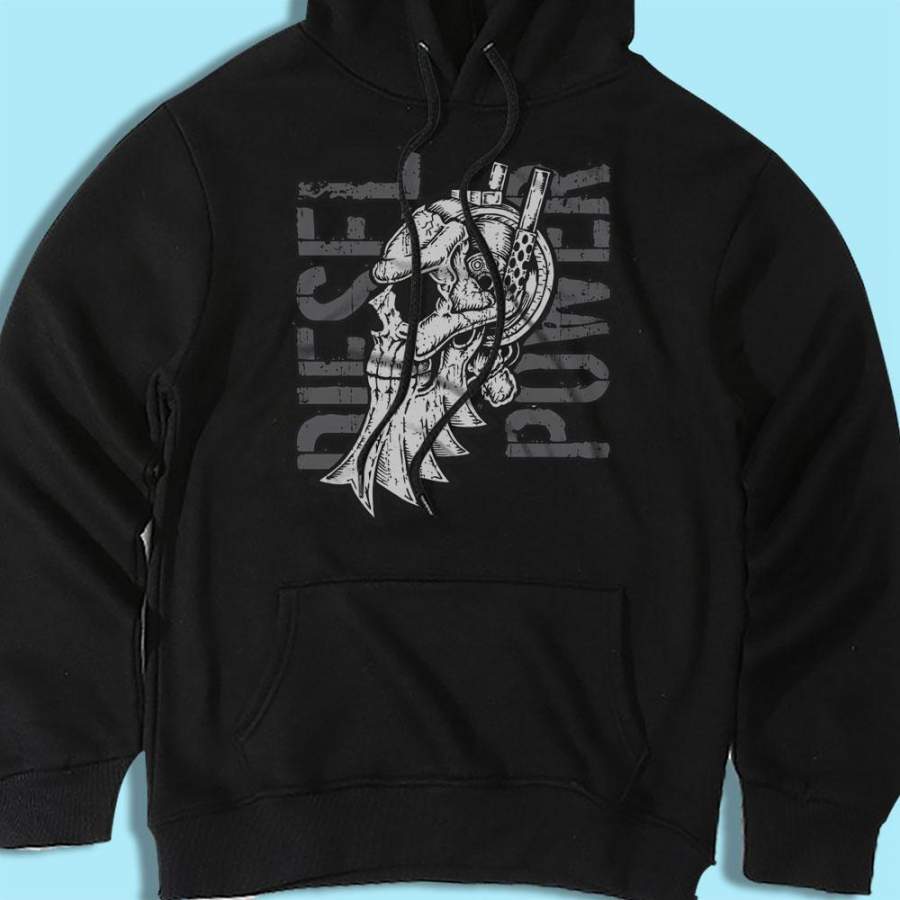 Diesel Power Stacked Skull Men’S Hoodie