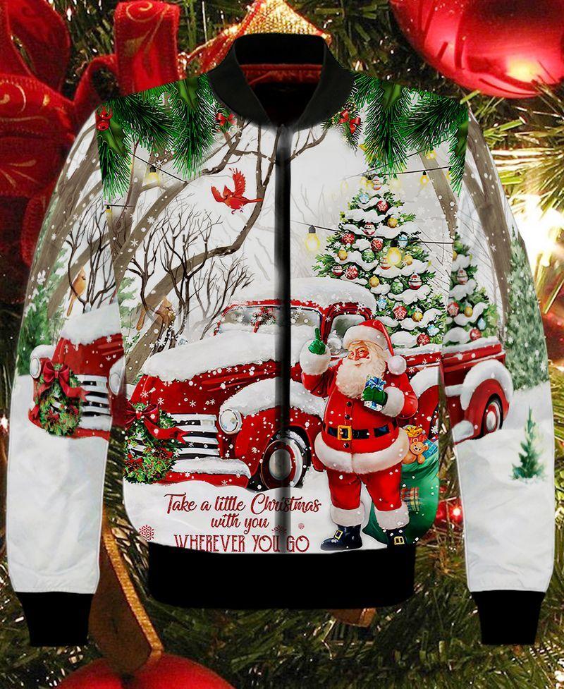 Christmas Santa Take A Little Christmas With You 3D Bomber