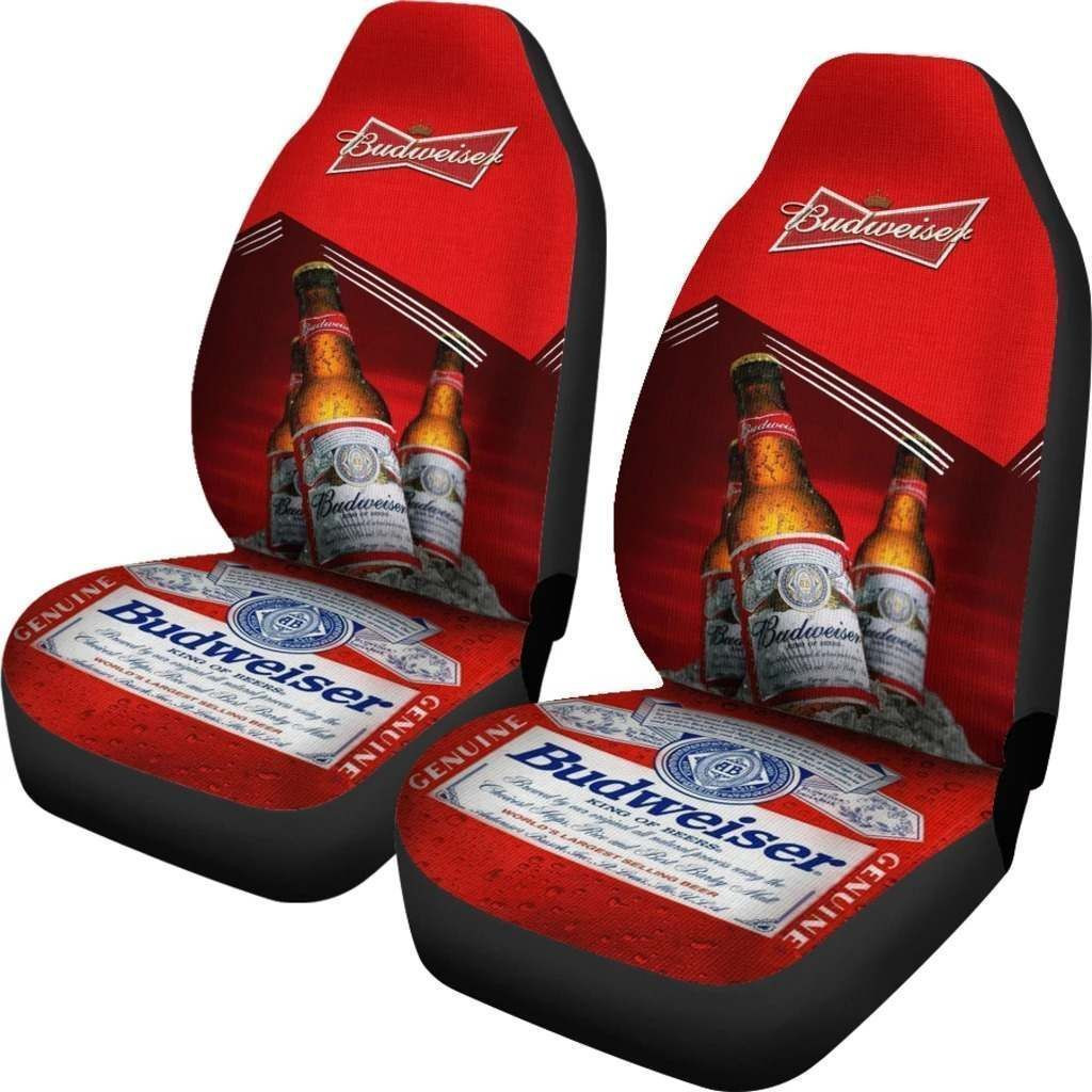 Budweiser Car Seat Cover (Set Of 2) Ver 1