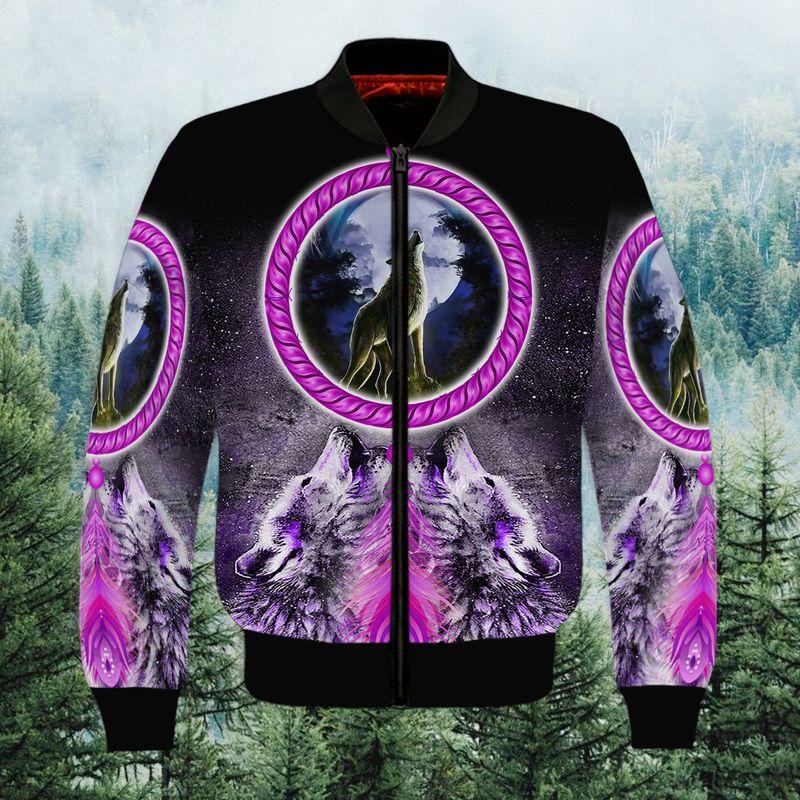 Native American Wolf 3D Bomber