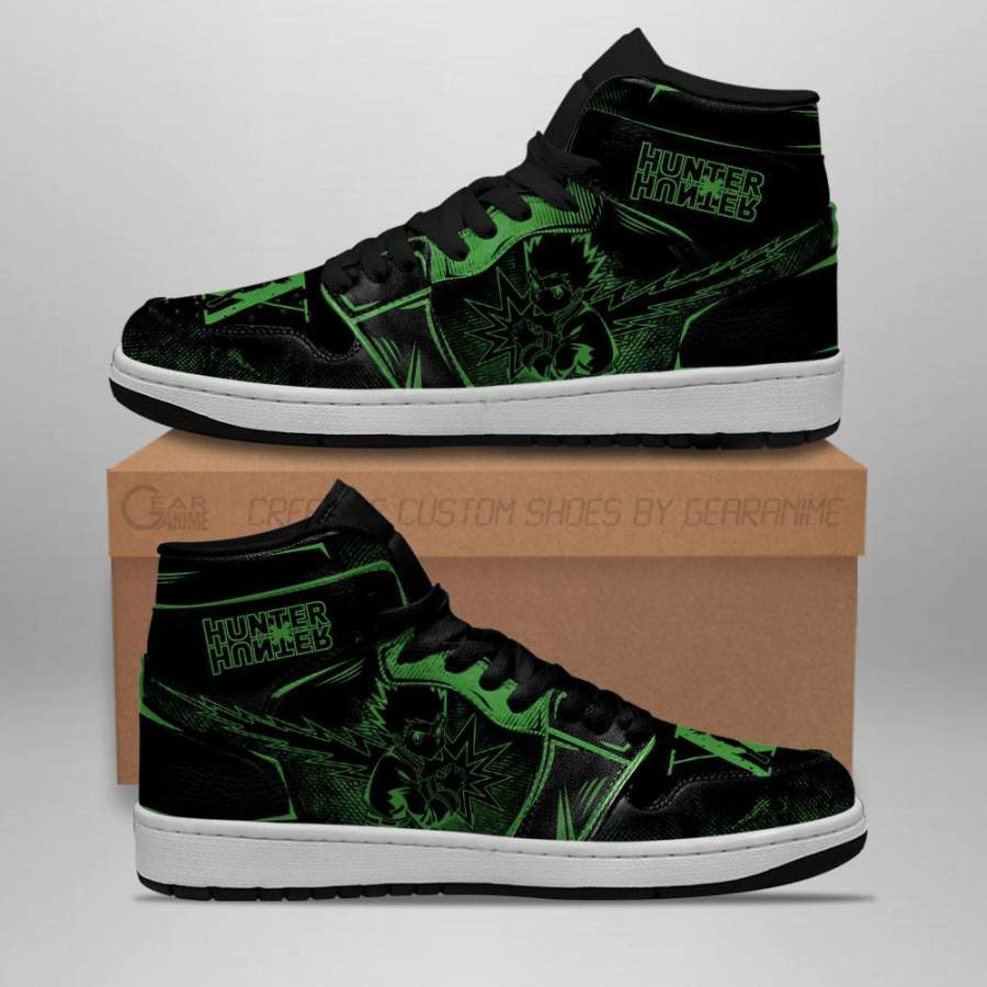 Gon Freecss Hunter X Hunter Jordan Sneakers Dark HxH Anime Shoes