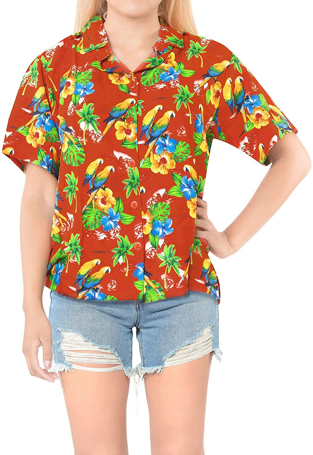 Hibiscus Red Amazing Design Hawaii Shirt Ha101263