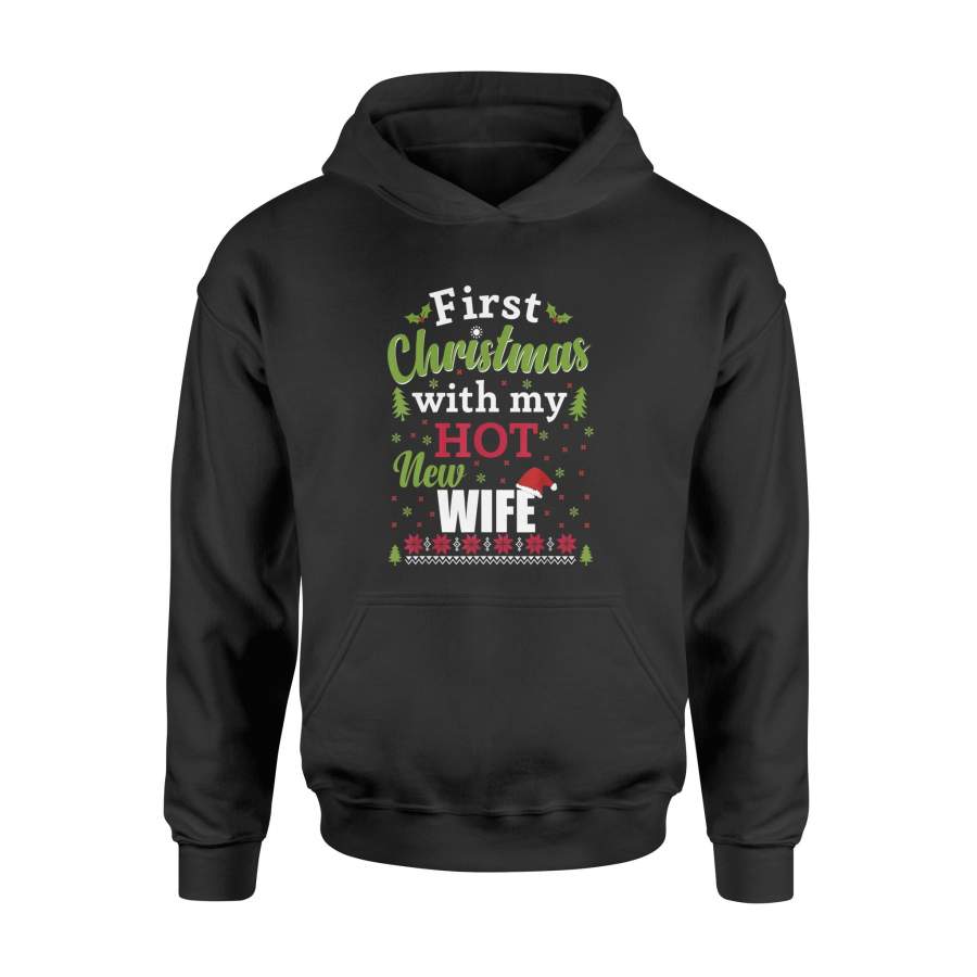 First Christmas With My Hot New Wife Tee T-Shirt – Standard Hoodie