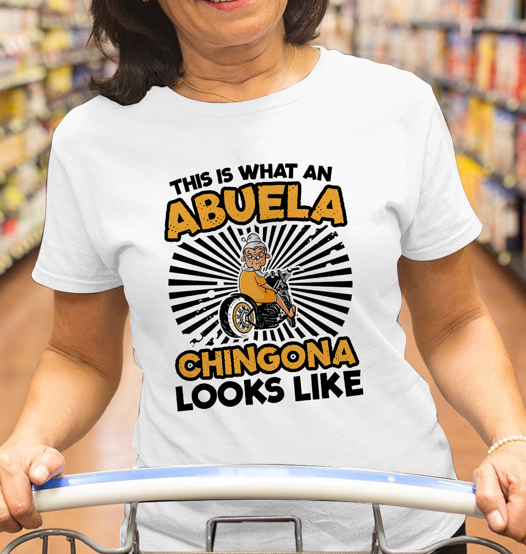 Abuela Chingona Premium T-Shirt, Gift For Mexican Mom, Mexican Mothers Day Gifts