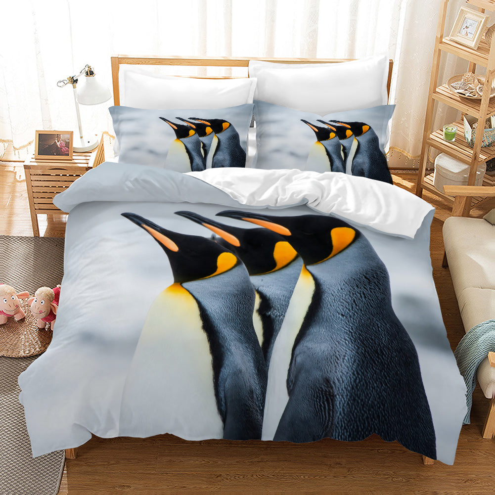 3D Polar Penguin Quilt Cover Set Bedding Set Pillowcases 104